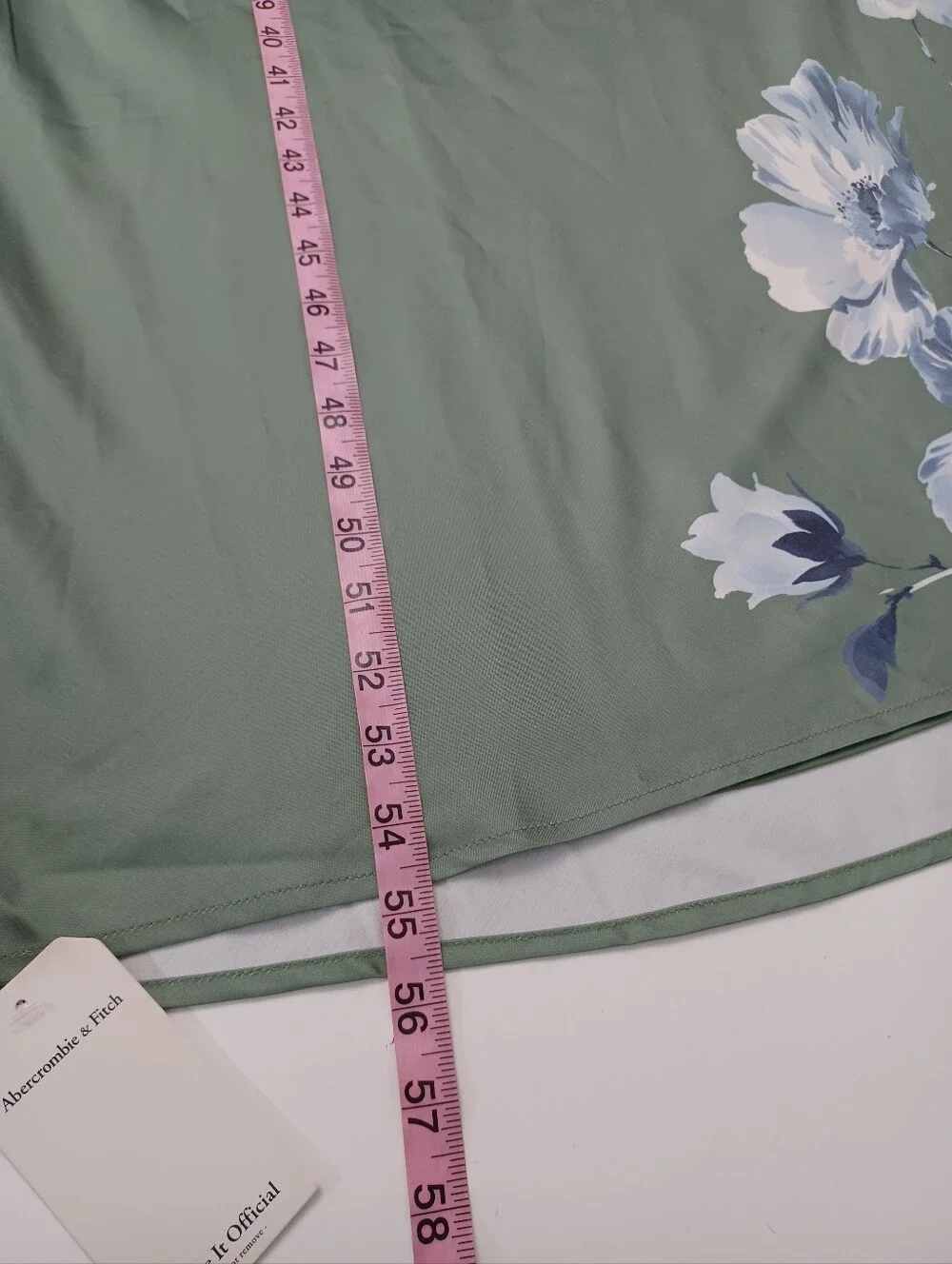 Abercrombie & Fitch Green Plunge Cowl Back Maxi Dress Size S Satin Floral V Neck